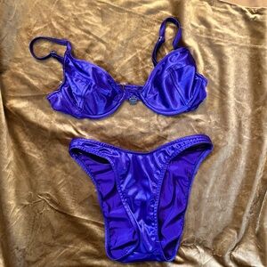 1990s Mossimo Purple Bikini